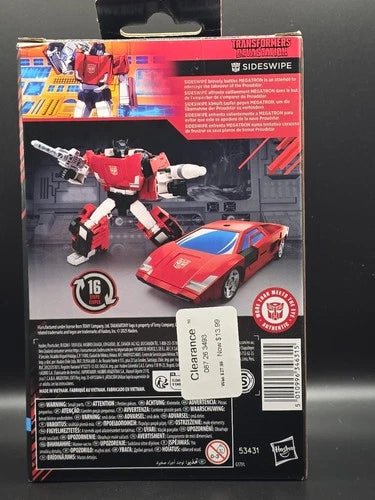 Transformers Studio Series MTMTE Collection Deluxe Sideswipe Lamborghini - Grown Up Kids