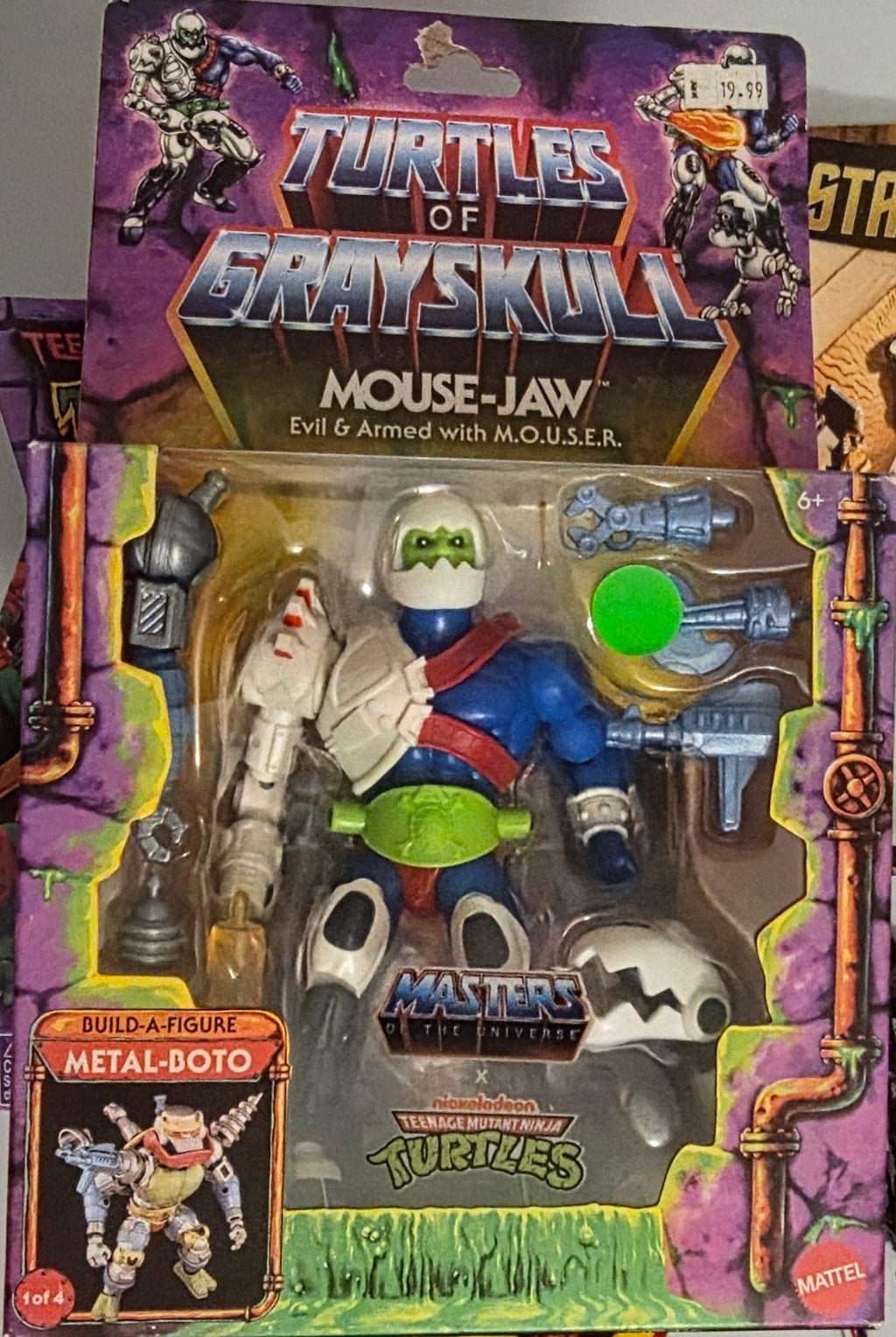 Turtles of Grayskull Mouse-Jaw Action Figure - MOTU x TMNT Crossover - Grown Up Kids
