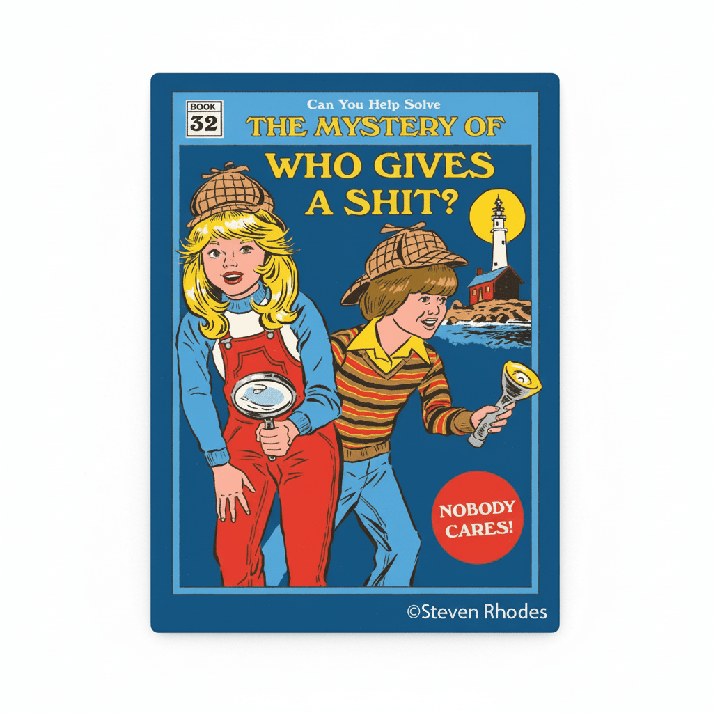Who Gives a Sh*t? Nobody Cares! Funny Fridge Magnet - Ephemera - Grown Up Kids