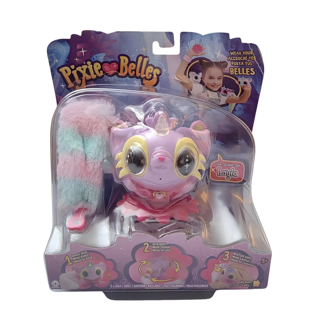 WowWee Pixie Belles: Layla (Purple) Interactive Electronic Pet - Grown Up Kids