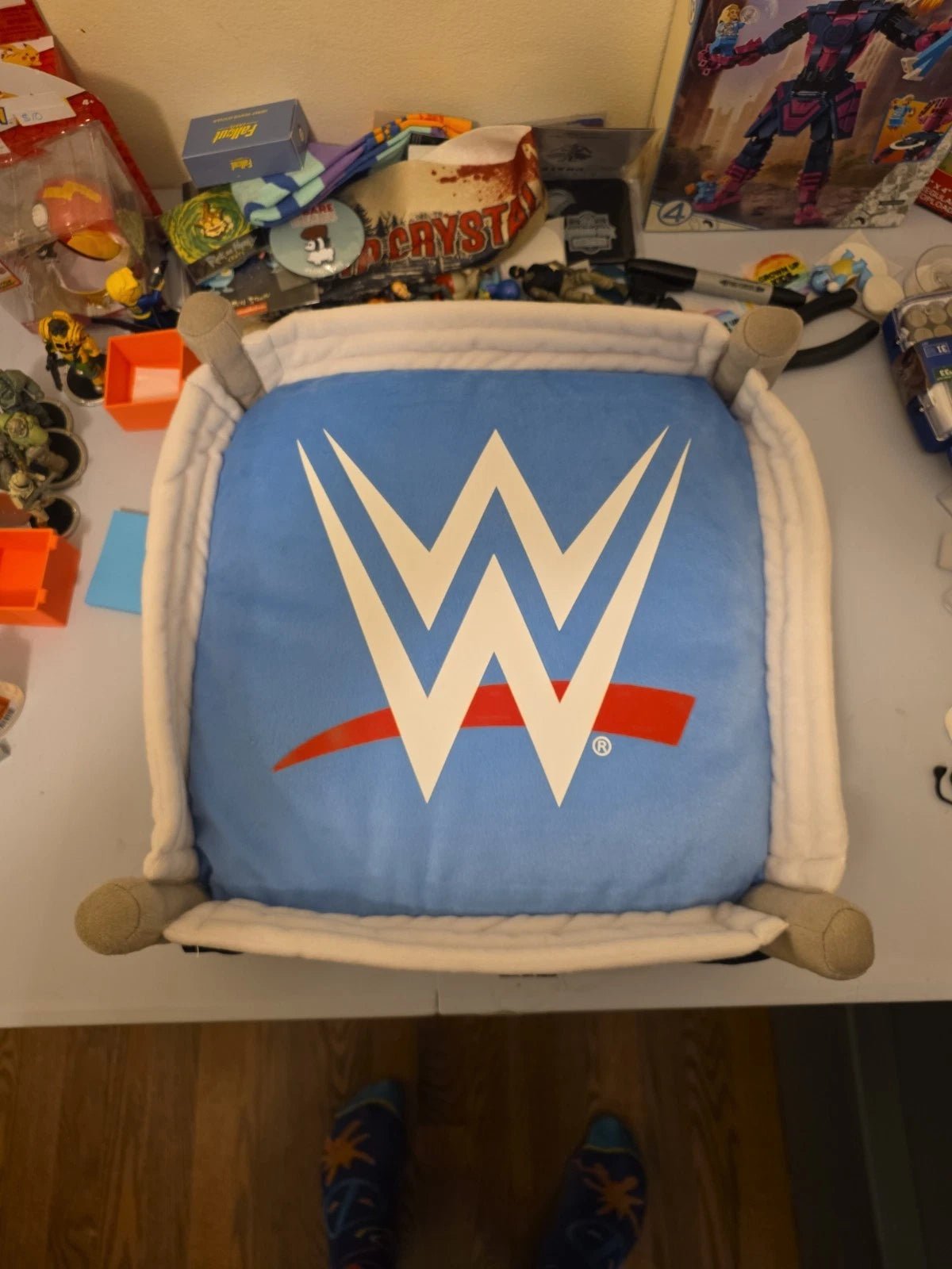 WWE Plush Wrestling Ring 17" x 17" Pillow Soft Toy 2015 Wrestling Decor - Grown Up Kids
