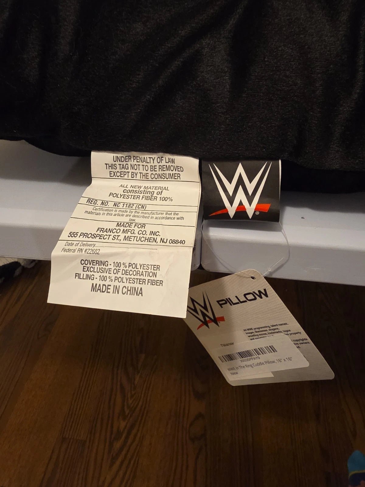 WWE Plush Wrestling Ring 17" x 17" Pillow Soft Toy 2015 Wrestling Decor - Grown Up Kids