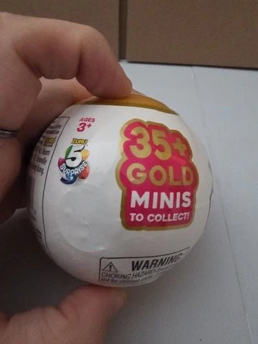 ZURU 5 Surprise Mini Brands Gold Rush Collection Ball Sealed Rare HTF New - Grown Up Kids