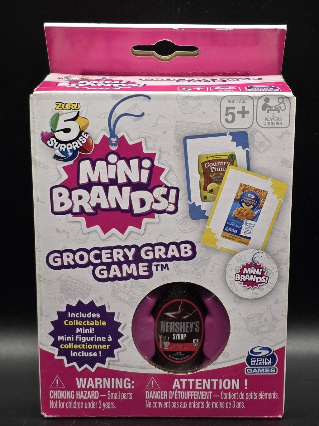 Zuru 5 Surprise Mini Brands: Grocery Grab Card Game with Hershey's Syrup - Grown Up Kids