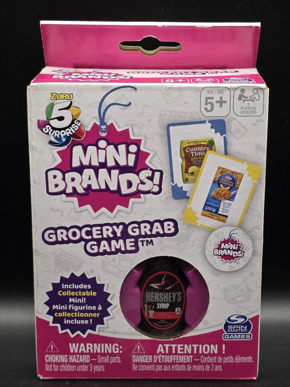 Zuru 5 Surprise Mini Brands: Grocery Grab Card Game with Hershey's Syrup - Grown Up Kids