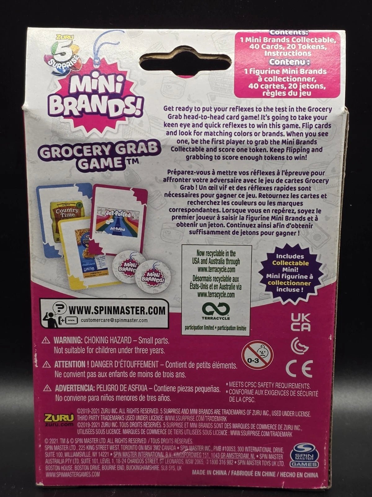Zuru 5 Surprise Mini Brands: Grocery Grab Card Game with Hershey's Syrup - Grown Up Kids