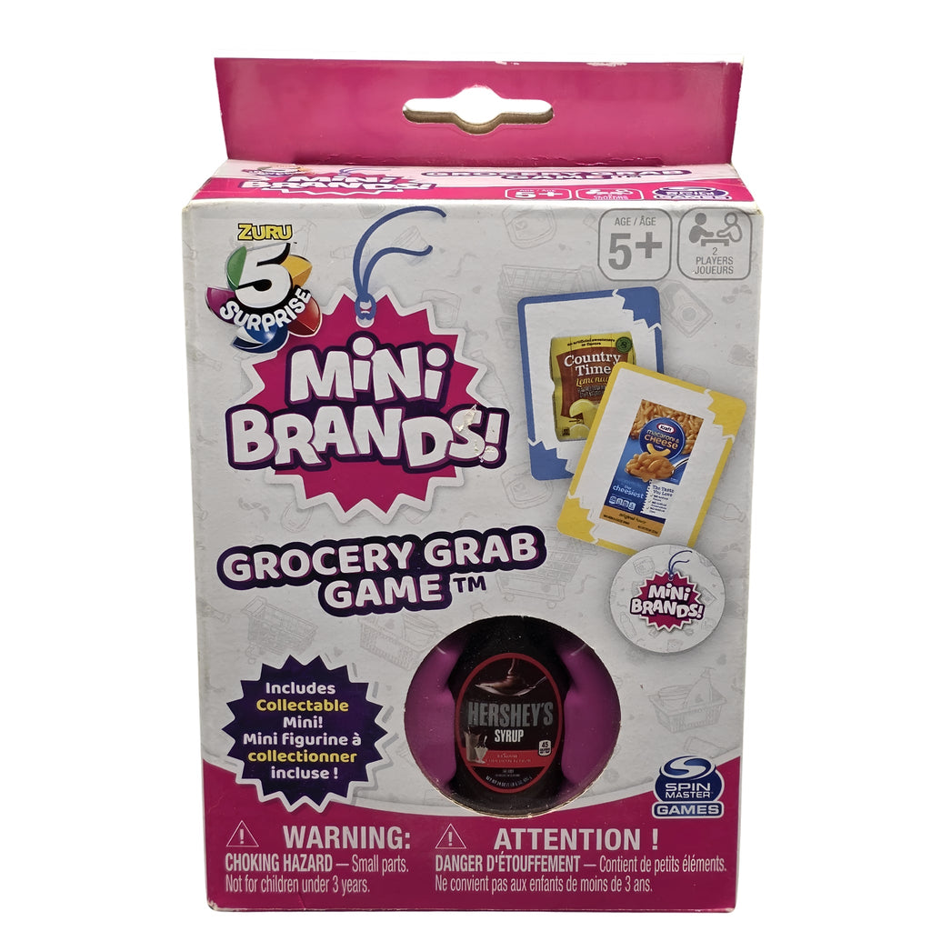 Zuru 5 Surprise Mini Brands: Grocery Grab Card Game with Hershey's Syrup - Grown Up Kids