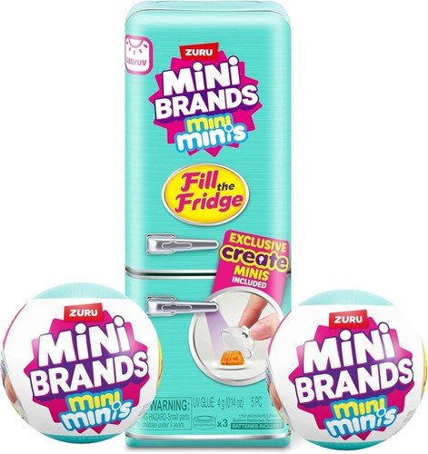 Zuru Mini Brands KFC 3 Pack Capsule Surprise Balls - Grown Up Kids